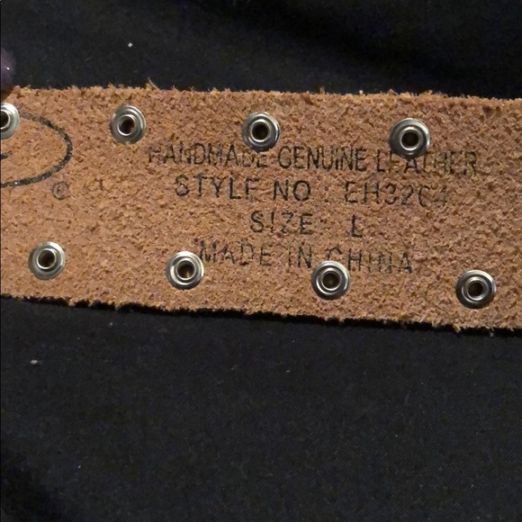 1 LEFT! ED HARDY Leather belt- Medium - Picture 4 of 4